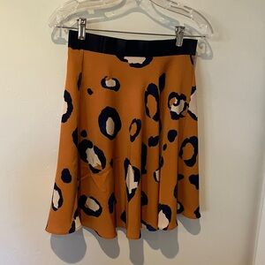 3.1 Phillip Lim Orange and Black Skater Skirt